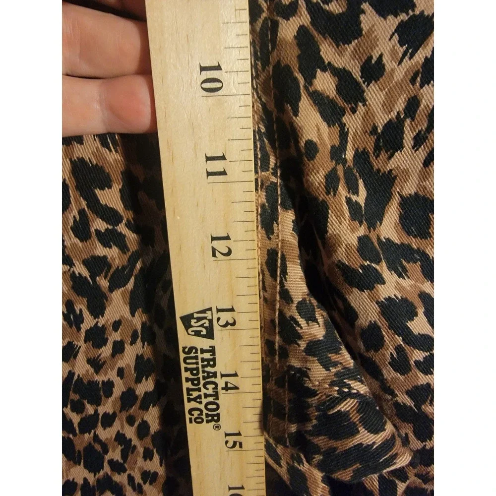 Terra & Sky Core Straight High‎ Rise Leg Demin Leopard Size 20W